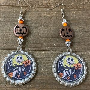 Jack Skellington  Pumpkin 🎃 King 👑 Earrings